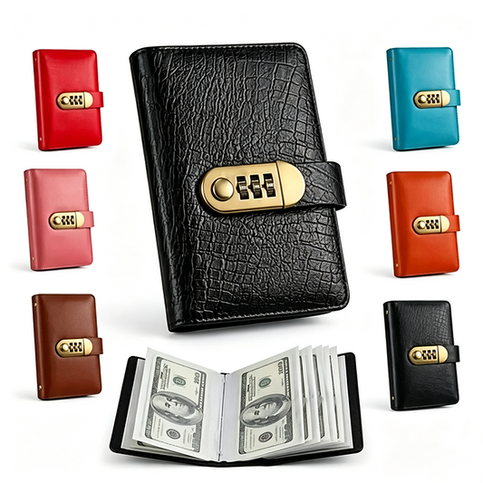 Transparent‑Pocket Currency Collectors Album, Top‑Grade PU Leather📘