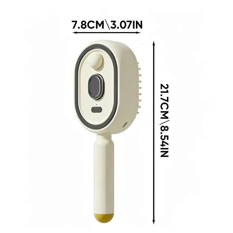 ✨ Essential Oil Mist Comb, Anti-Tangle Electric Massage Brush
