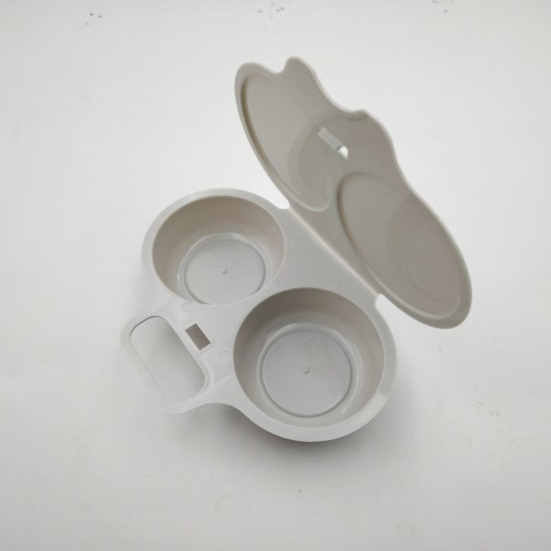 ⏰Microwave Egg Poacher –  Dual‑cavity, non‑stick & easy clean