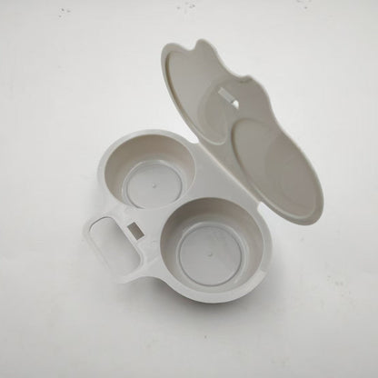 ⏰Microwave Egg Poacher –  Dual‑cavity, non‑stick & easy clean