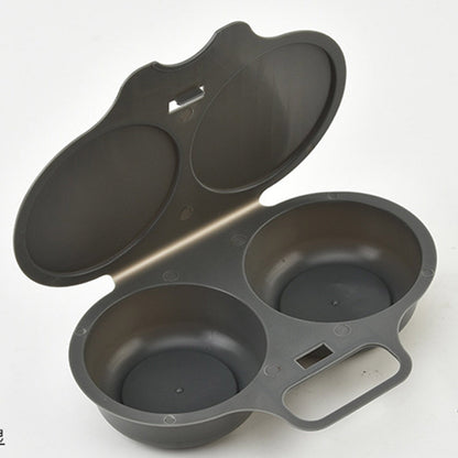 ⏰Microwave Egg Poacher –  Dual‑cavity, non‑stick & easy clean