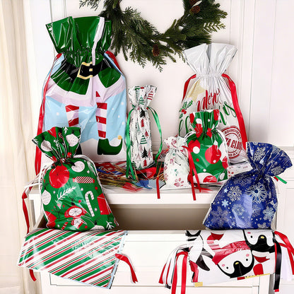 50PCS Christmas Gift Wrapping Set (25 Colorful Bags + 25 Tags)