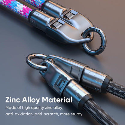 240W USB-C to USB-C Fast Charging Cable Lanyard & Wearable Wrist Strap