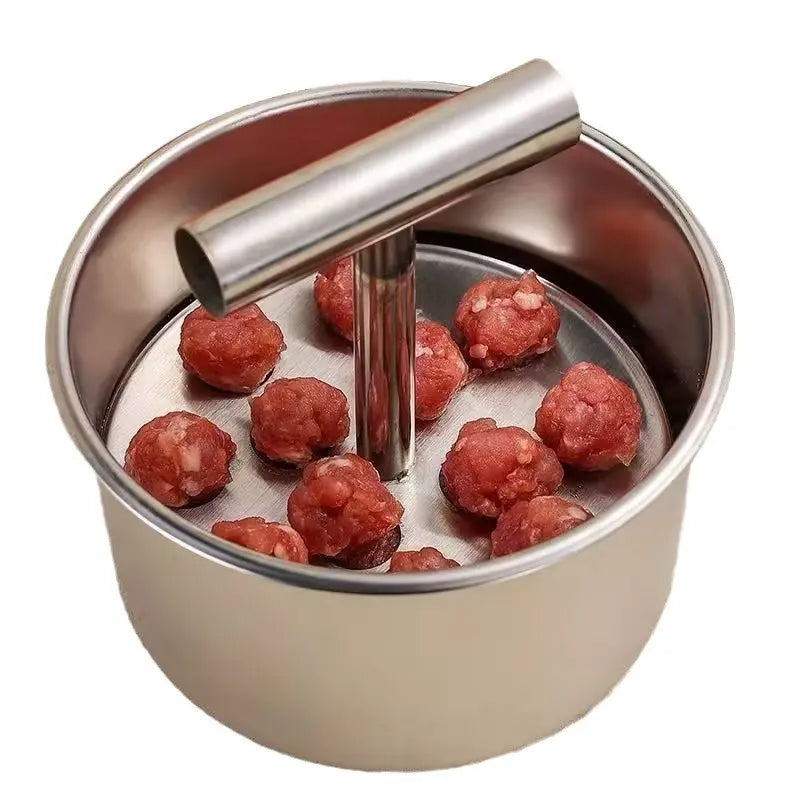 6/12 Ball Manual Meatball Maker Tool, Stainless Steel Meatball Making Mold