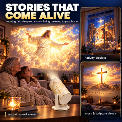Christian Faith Projector, Portable Religious Pattern Projection Lamp