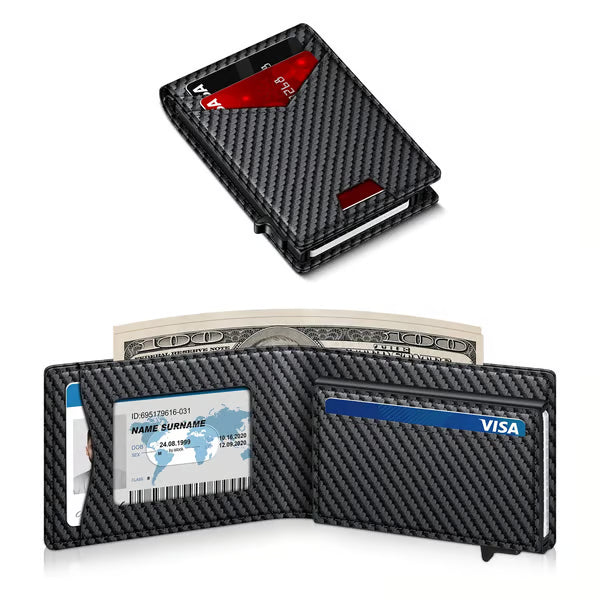 Men's RFID Minimalist Bifold Wallet