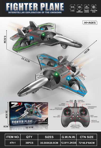 Upgraded Fighter Drone: 360° Flips & Turbo Power ✈️