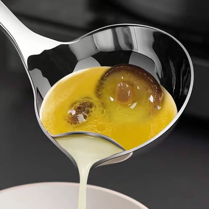 2 Counts, Stainless Steel Oil Separator Soup Ladle