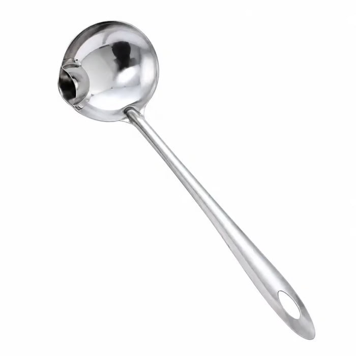2 Counts, Stainless Steel Oil Separator Soup Ladle