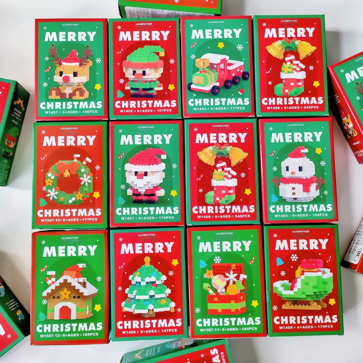🔥🎄Santa Claus Design Building Blocks Toy