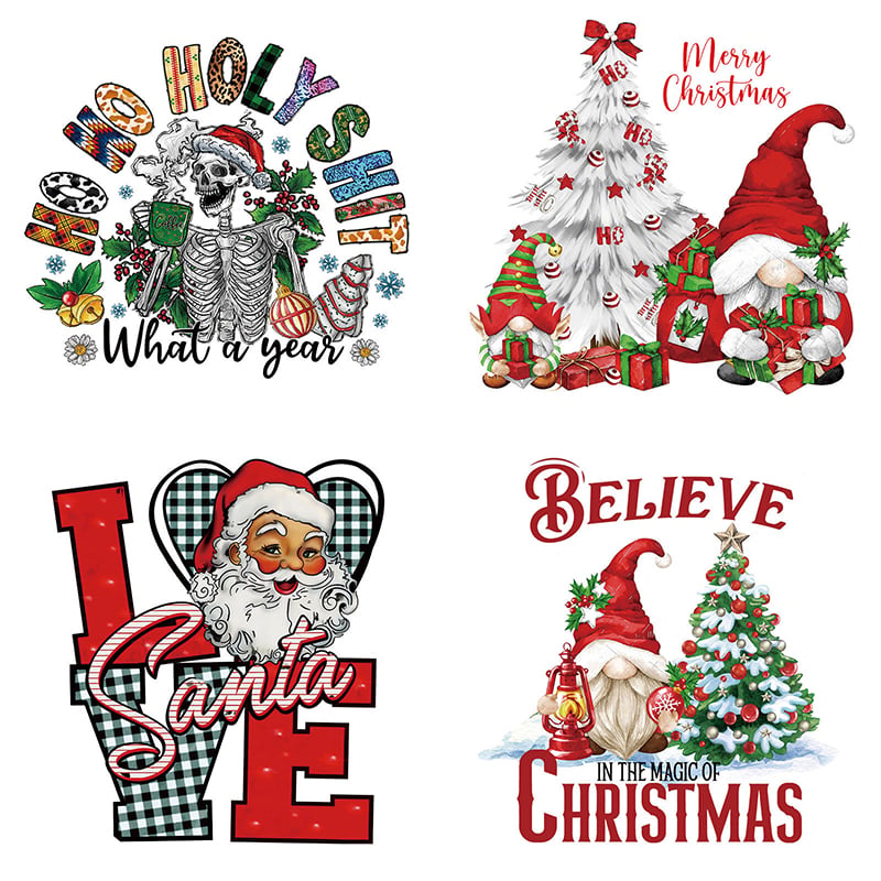 🎄 Christmas Mystery DTF Transfer Bundle 🎅🔥for T-Shirts, Totes & DIY Gifts