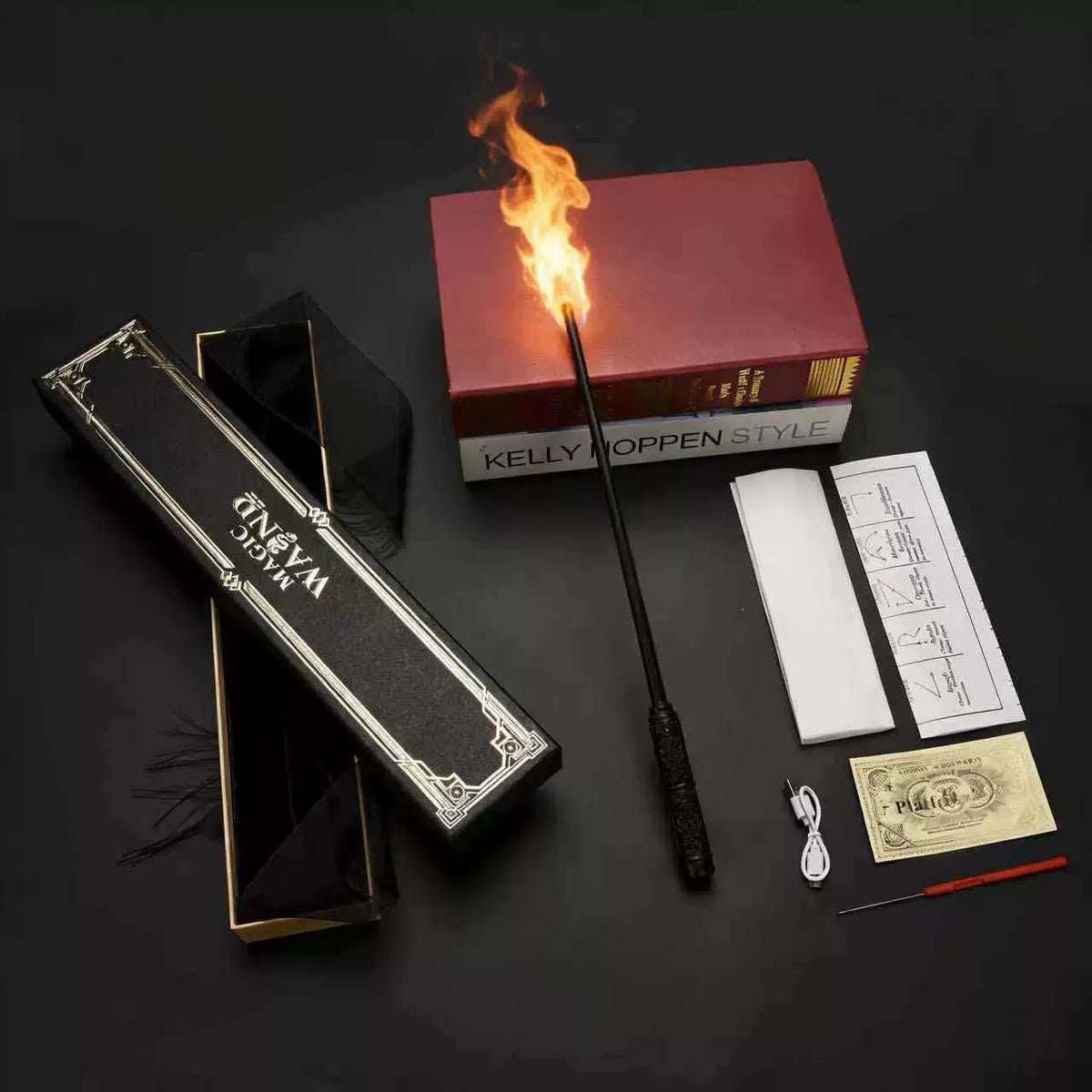 Fire-breathing Magic Wand Prop that Shoots Fireballs