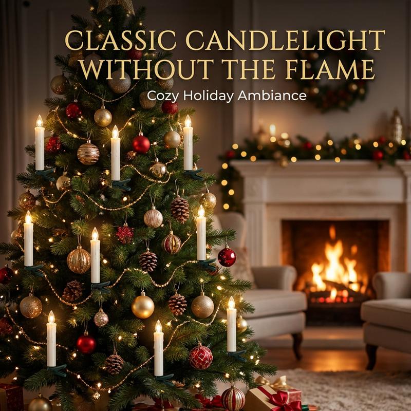 LED Flameless Candle Clip Lights with Remote