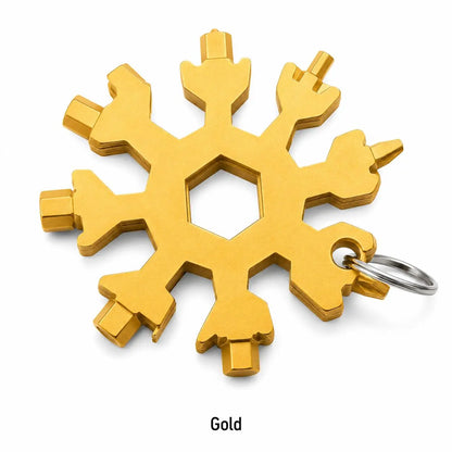 18‑in‑1 Snowflake Multi‑tool Stainless Steel Portable Wrench ❄️