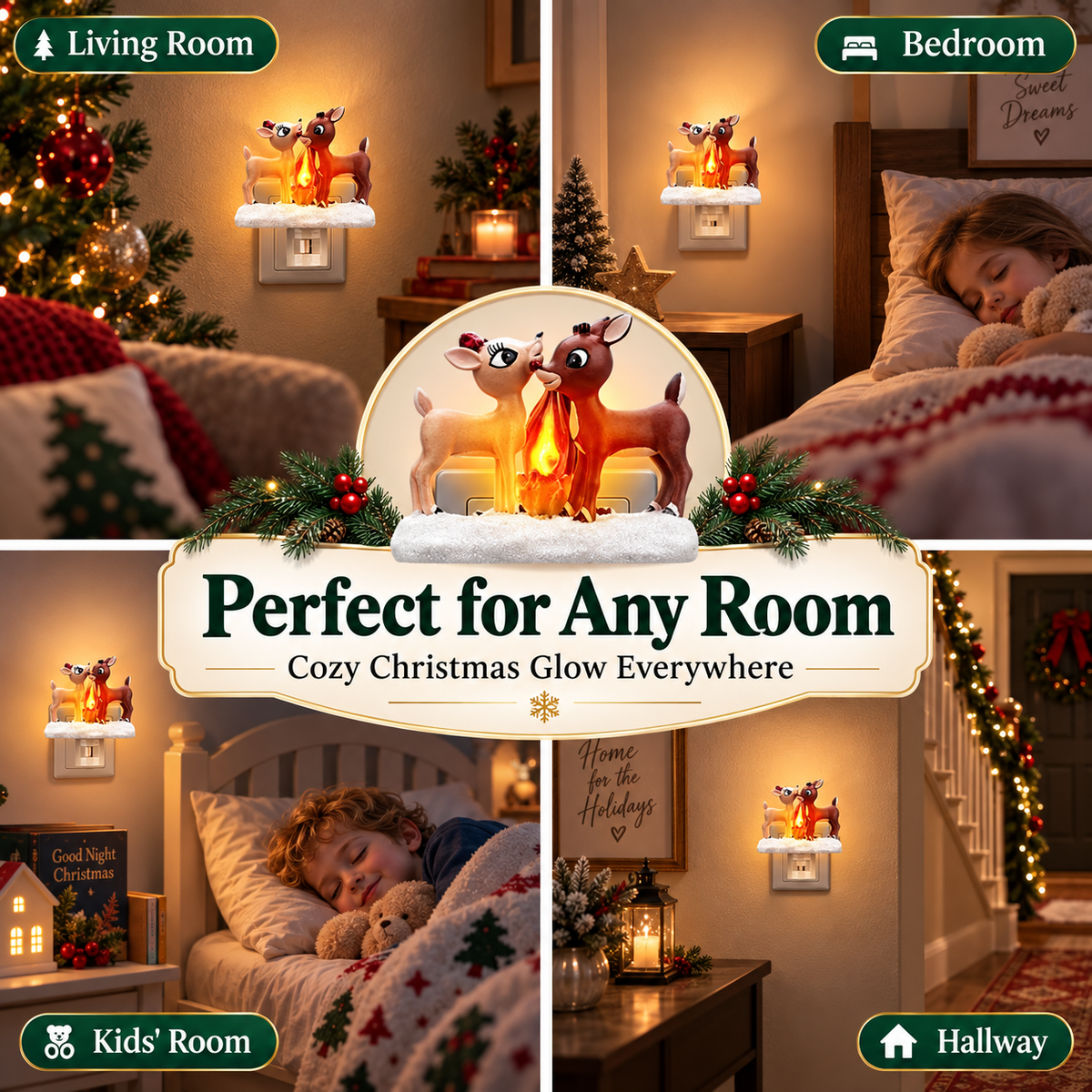 Flickering 3D Night Light