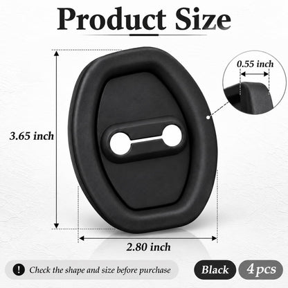 4 Pcs Door Latch Lock Covers with Our Self-Adhesive Design 🚪