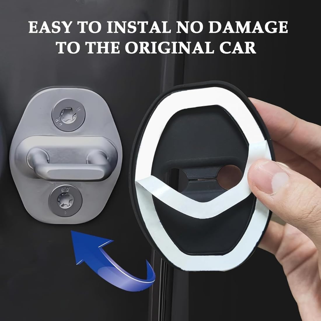 4 Pcs Door Latch Lock Covers with Our Self-Adhesive Design 🚪