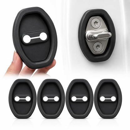 4 Pcs Door Latch Lock Covers with Our Self-Adhesive Design 🚪