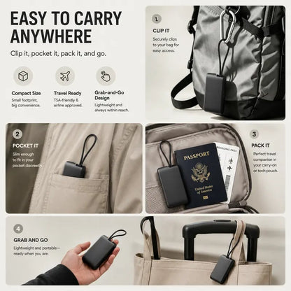 🧳 Pocket Tech Companion – All-in-One Travel Tech Kit