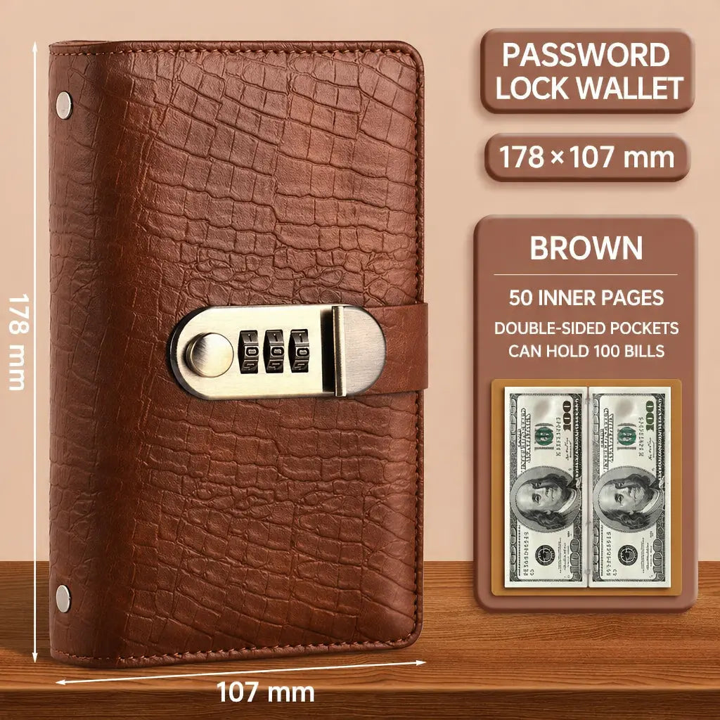 Transparent‑Pocket Currency Collectors Album, Top‑Grade PU Leather📘