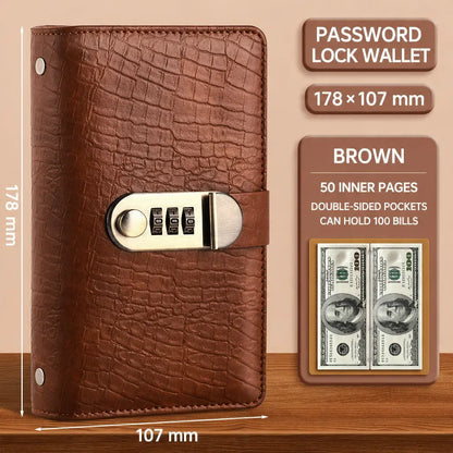 Transparent‑Pocket Currency Collectors Album, Top‑Grade PU Leather📘