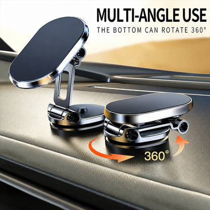 🚗 360° Foldable Magnetic Car Phone Holder – Adjustable Hands-Free Dashboard Mount 📱✨