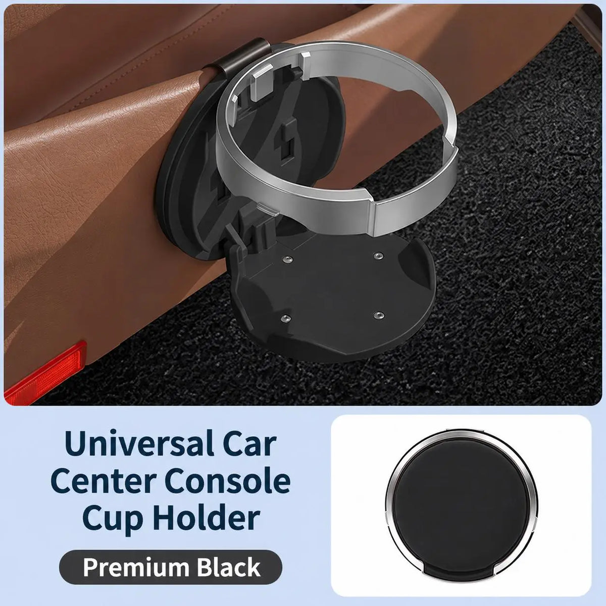 Universal Foldable Car Cup Holder, Space-Saving Vehicle Drink Holder for Bottles 🚗