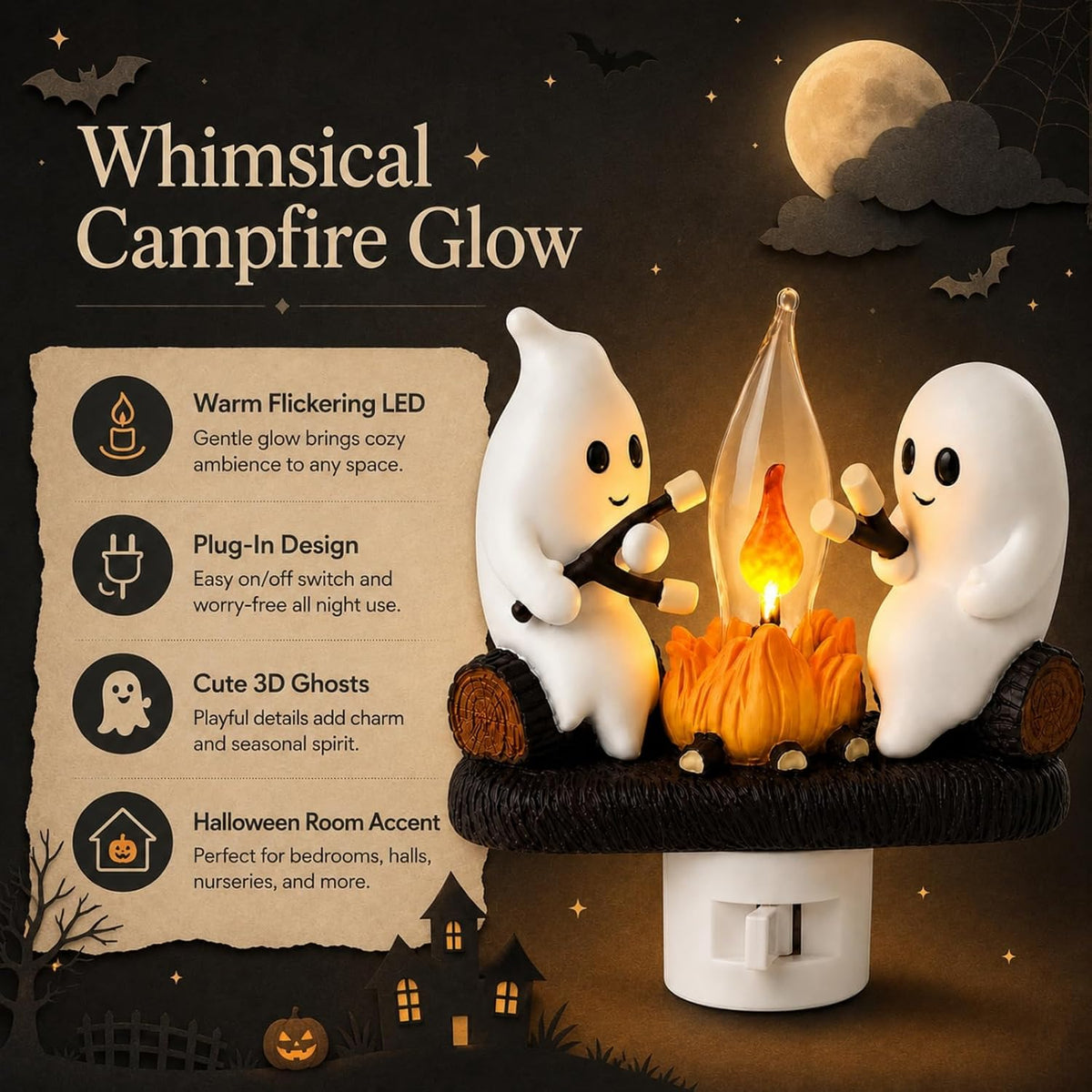 Flickering 3D Night Light