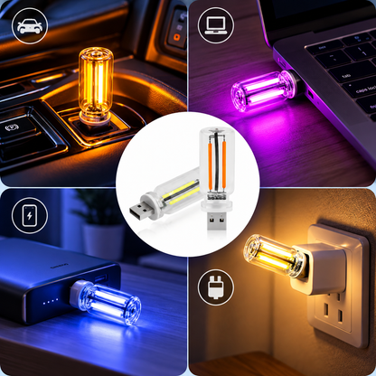 Dimmable USB Car Night Light | Touch-Control LED Accent Light