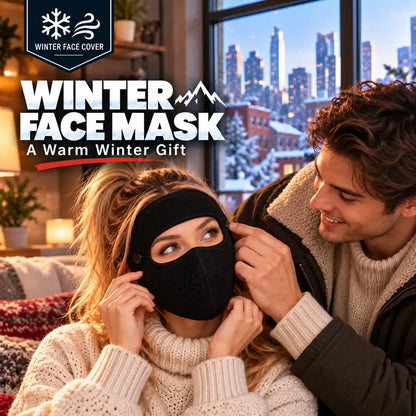 Winter Face Mask with Detachable Goggles, Windproof Thermal Fleece Lined Full Face Cover ❄️