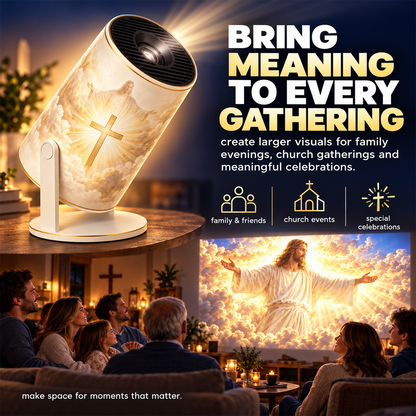 Christian Faith Projector, Portable Religious Pattern Projection Lamp