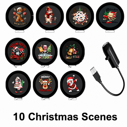 🎄Plug‑and‑Play HD Holiday Projector, Multi‑Scene Projection Light