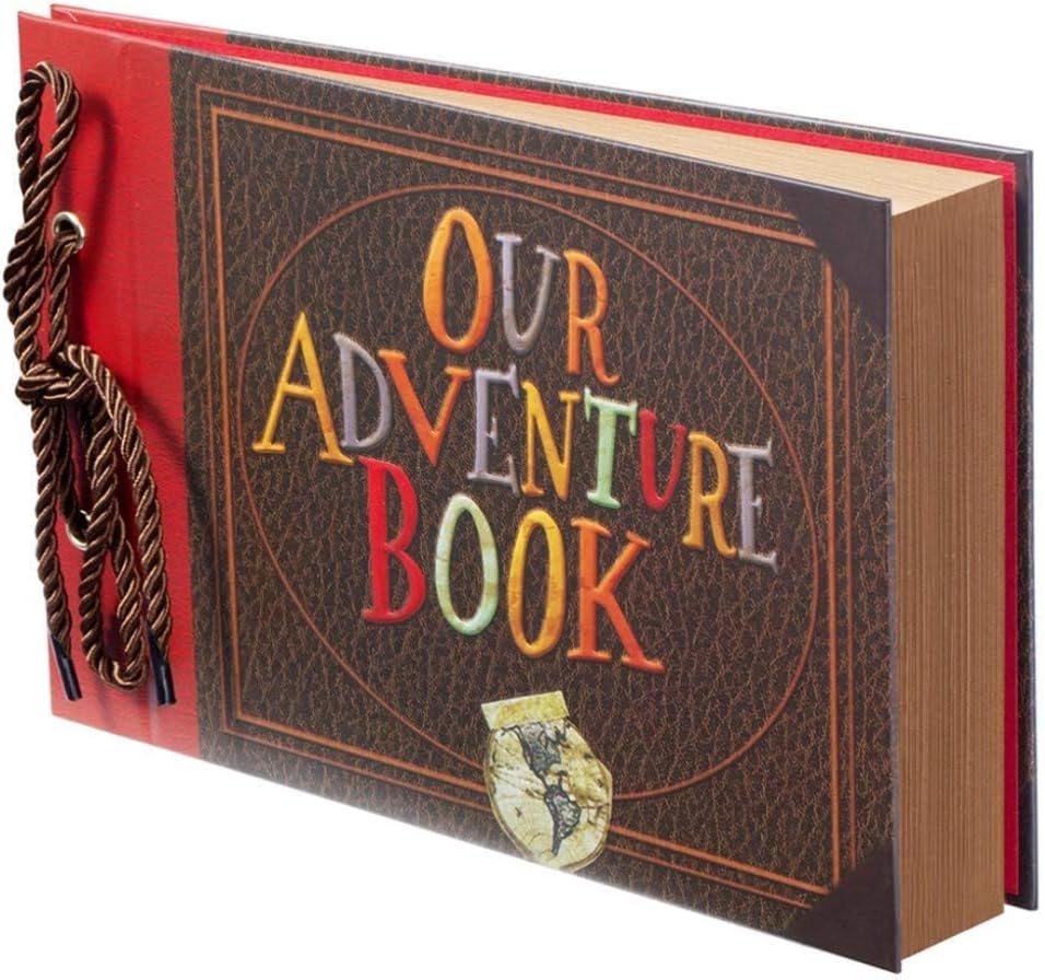 ❤️📚 Our Adventure Book Scrapbook 📸💕 - Retro Style Letter Cover, Perfect for Travel & Memories 💭