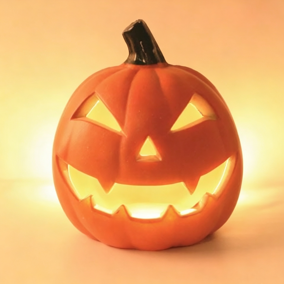 2026 New Halloween LED Flat Pumpkin Light Decorative Lamp Illuminated Pumpkin