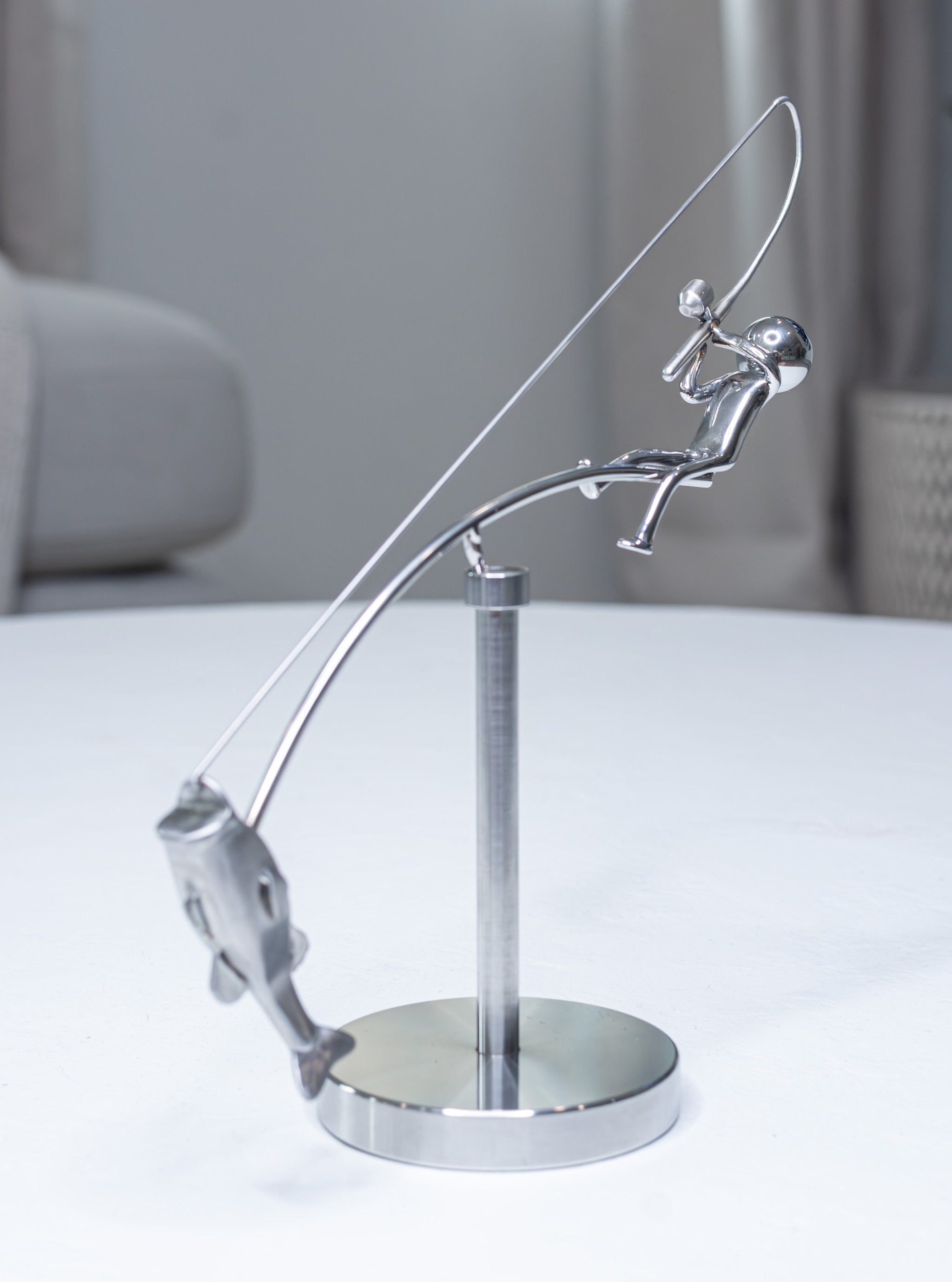 🎣The Fisherman Balancing Sculpture