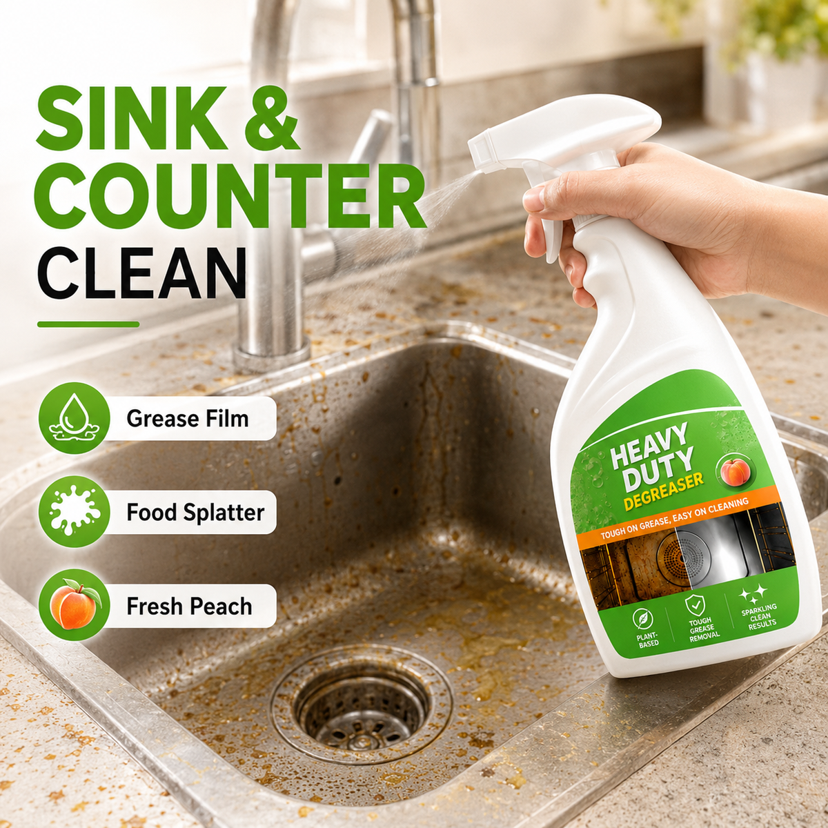 Heavy Duty Kitchen Degreaser Spray