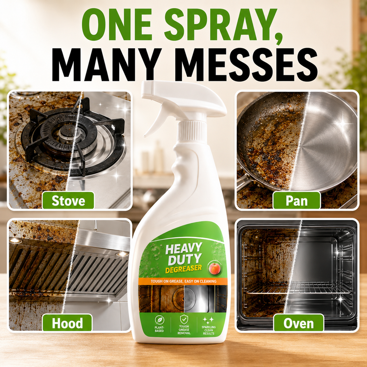 Heavy Duty Kitchen Degreaser Spray
