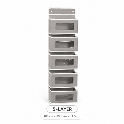 5-Tier Over-the-Door Hanging Storage Organizer