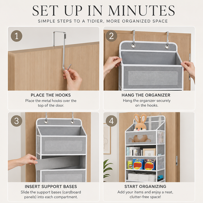5-Tier Over-the-Door Hanging Storage Organizer