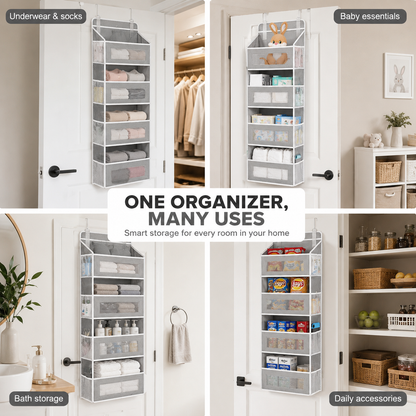 5-Tier Over-the-Door Hanging Storage Organizer