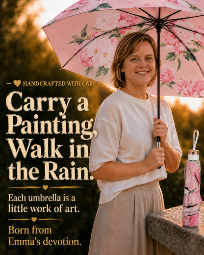 Handcrafted Double-Sided Sun & Rain Umbrella
