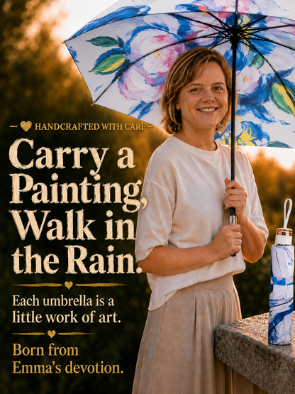 Handcrafted Double-Sided Sun & Rain Umbrella
