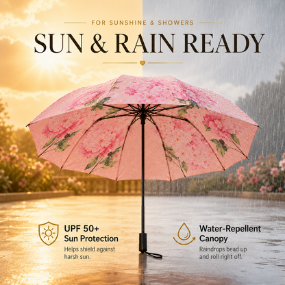 Handcrafted Double-Sided Sun & Rain Umbrella