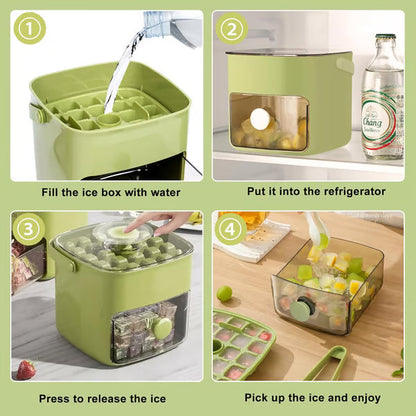 48-Cube Double Layer Portable Countertop Ice Maker