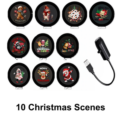 🎄Plug‑and‑Play HD Holiday Projector, Multi‑Scene Projection Light
