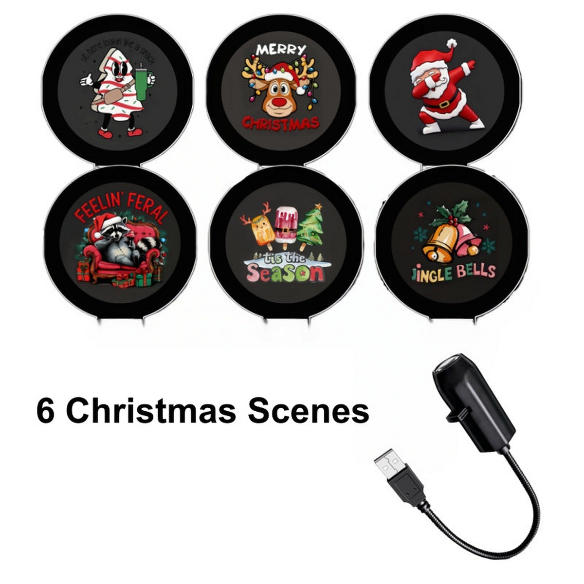 🎄Plug‑and‑Play HD Holiday Projector, Multi‑Scene Projection Light