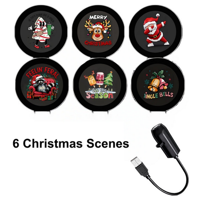 🎄Plug‑and‑Play HD Holiday Projector, Multi‑Scene Projection Light