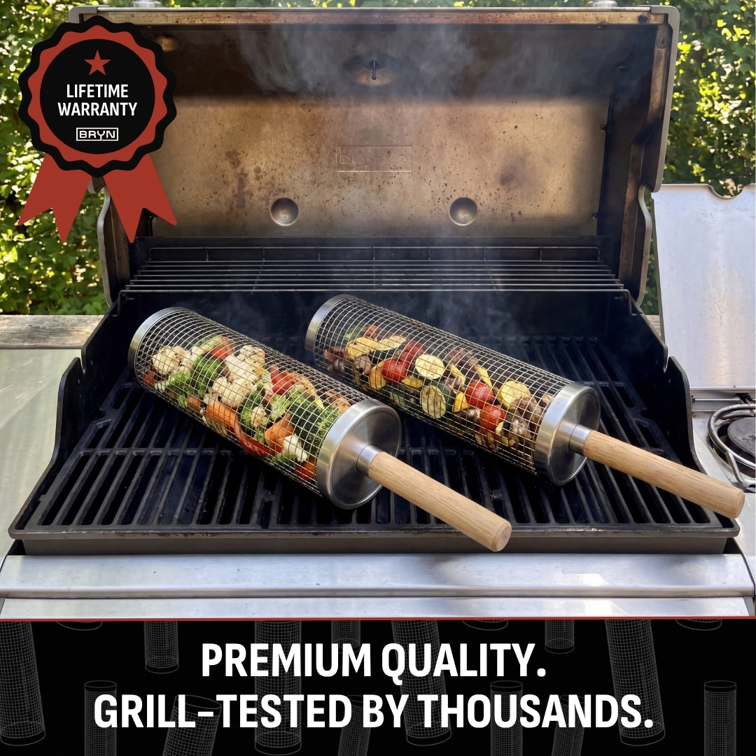 Rolling Grill Basket