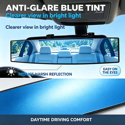 HD Convex Panoramic Rearview Mirror, Clip-On Car Interior Mirror ☀️ - image 8