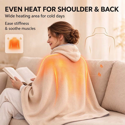 Plush Wearable Heated Wrap & Cordless Thermal Shawl 🧥🔥